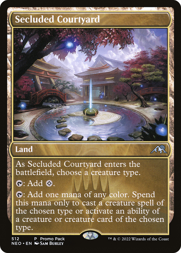 Secluded Courtyard (PPNEO-512) - Kamigawa: Neon Dynasty Foil