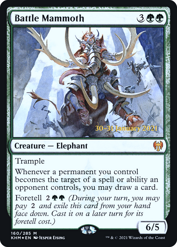 Battle Mammoth (PRE-160S) - Kaldheim Promos Foil