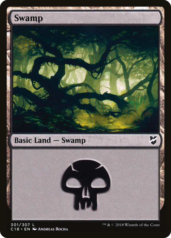 Swamp (301) (C18-301) - Commander 2018