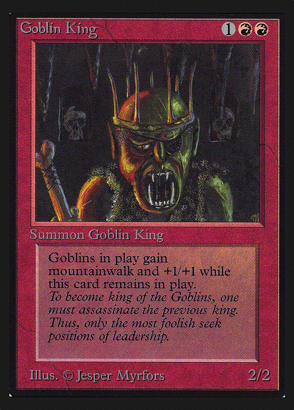 Goblin King (IE) (IED-) - Intl. Collectors' Edition