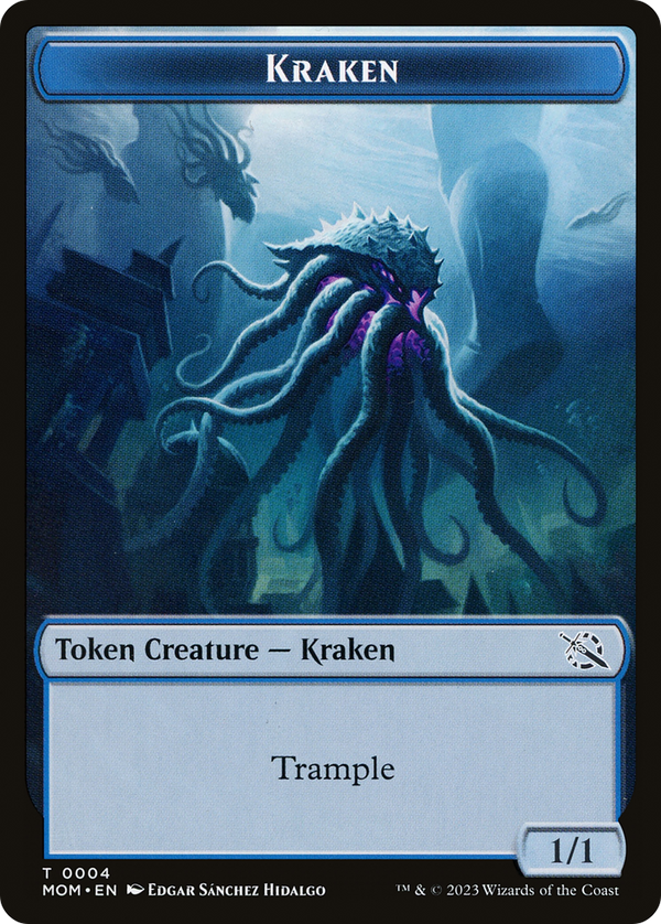 Kraken (TMOM-004) - March of the Machine Tokens Foil