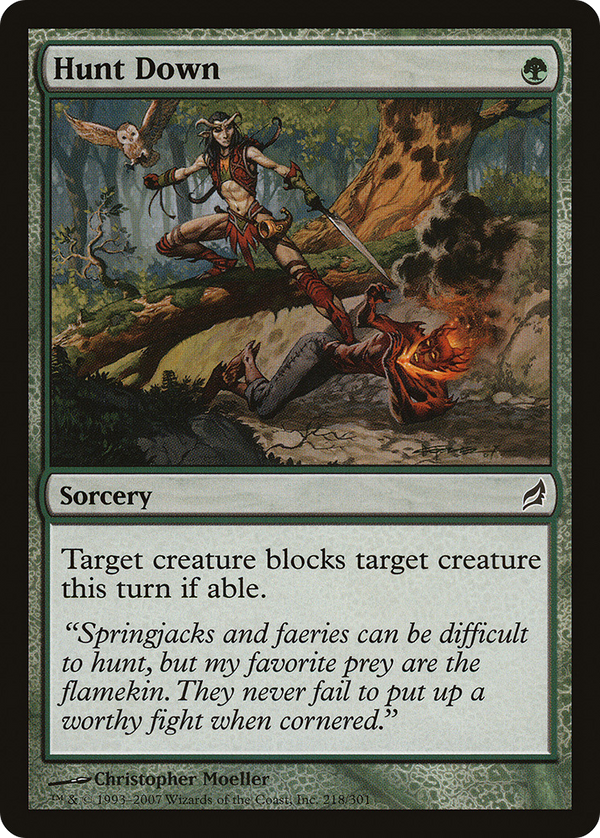 Hunt Down (LRW-218) - Lorwyn Foil