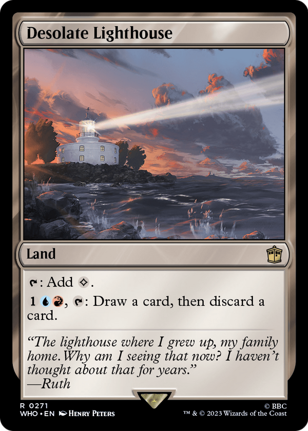 Desolate Lighthouse (WHO-271) - Doctor Who Foil