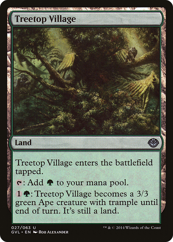 Treetop Village (DD3-) - Duel Decks Anthology: Garruk vs. Liliana