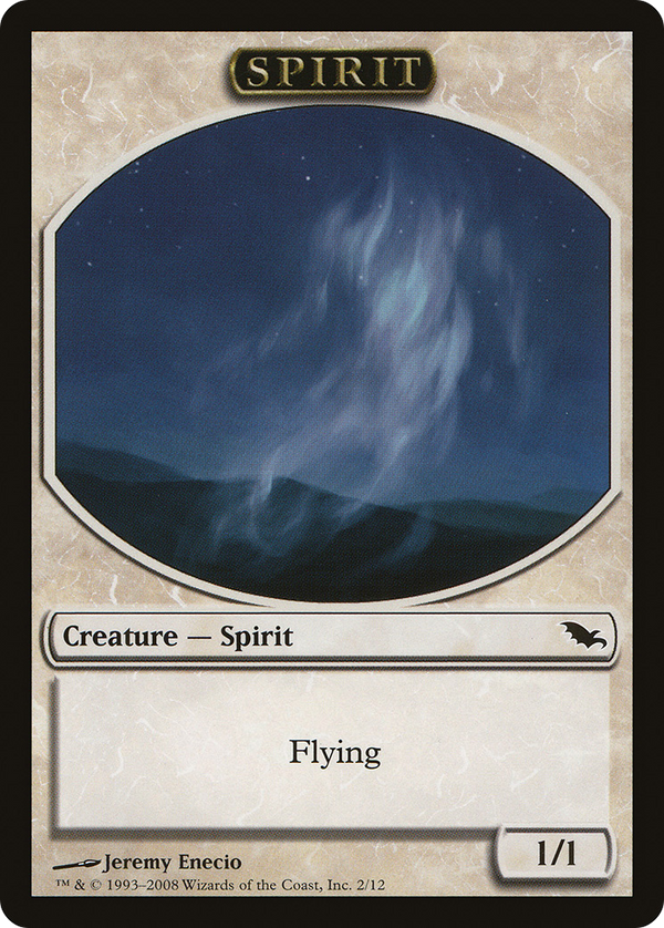 Spirit Token (SHM-002) - Shadowmoor Tokens