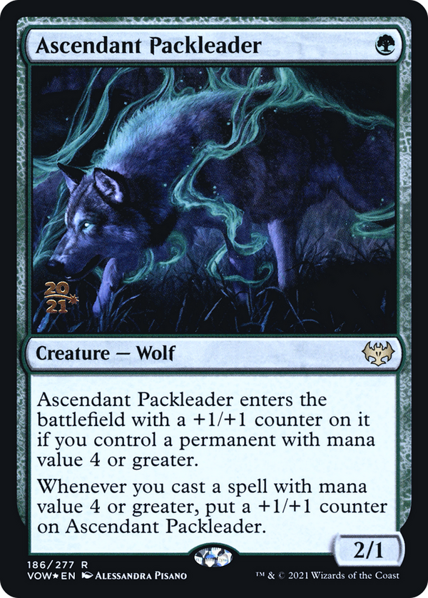 Ascendant Packleader (PRE-186) - Innistrad: Crimson Vow Promos Foil