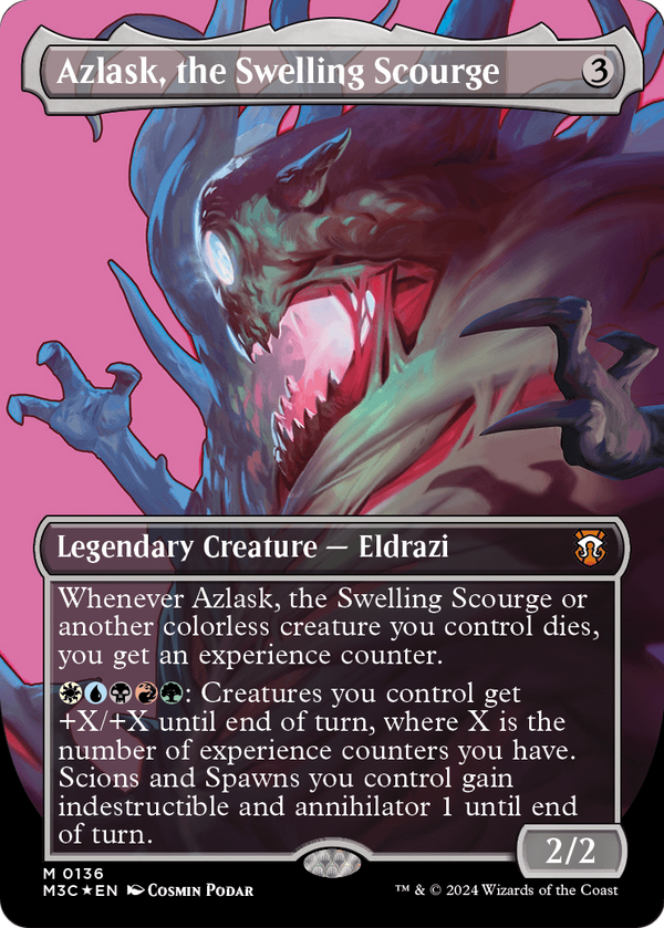 Azlask, the Swelling Scourge (Borderless) (Ripple Foil) (M3C-136) - Modern Horizons 3 Commander Foil