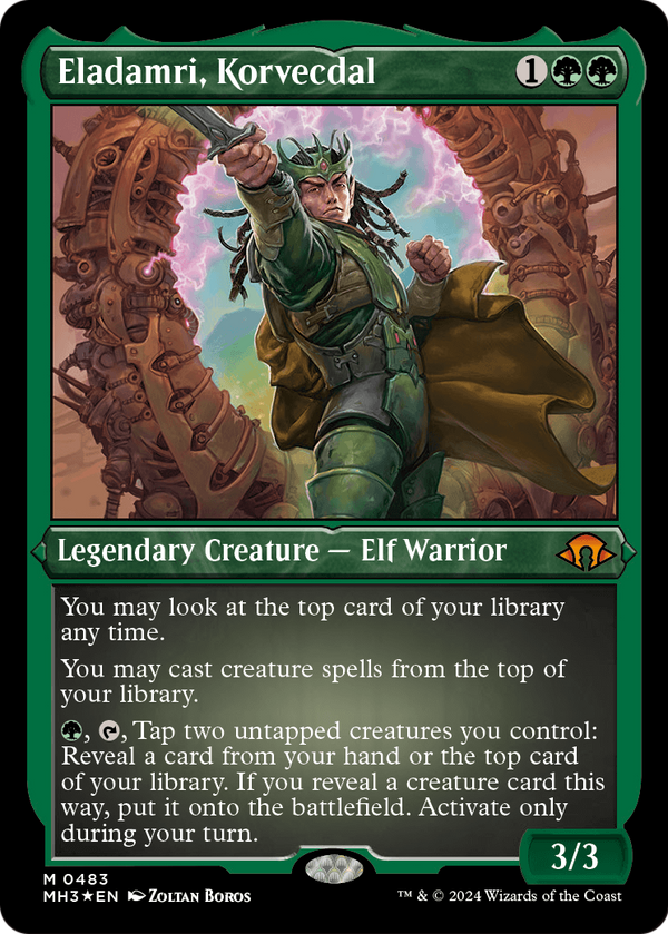 Eladamri, Korvecdal (Foil Etched) (MH3-483) - Modern Horizons 3 Foil
