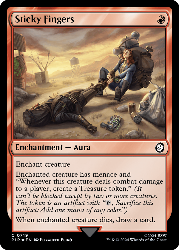 Sticky Fingers (Surge Foil) (PIP-719) - Fallout Foil