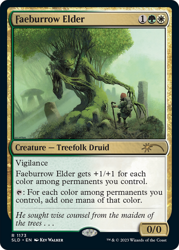 Faeburrow Elder (SLD-1173) - Secret Lair Drop: (Full Art) Foil