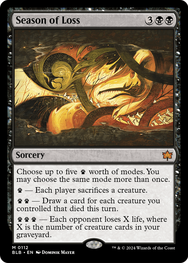 Season of Loss (BLB-112) - Bloomburrow Foil