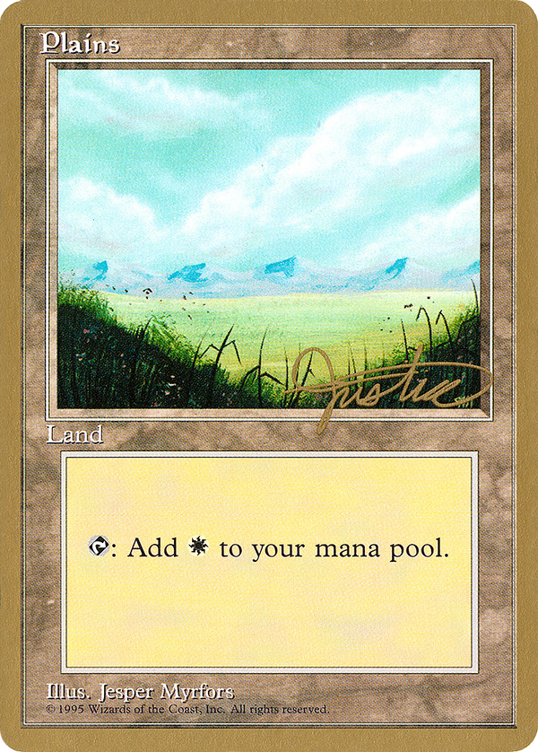 Plains (C) - 1996 Mark Justice (4ED) (WCD-) - Pro Tour Collector Set