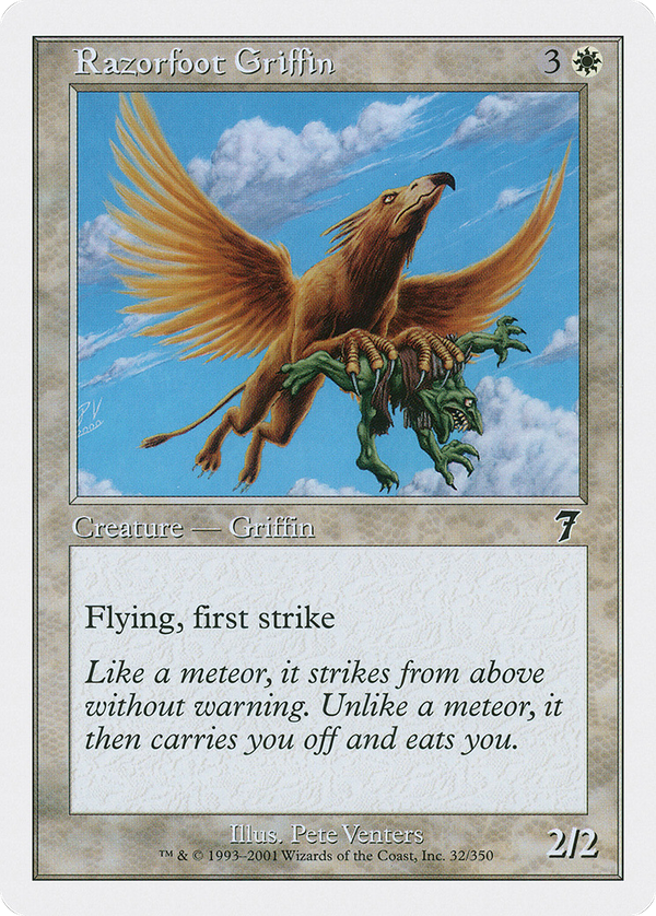Razorfoot Griffin (7ED-032) - 7th Edition Foil