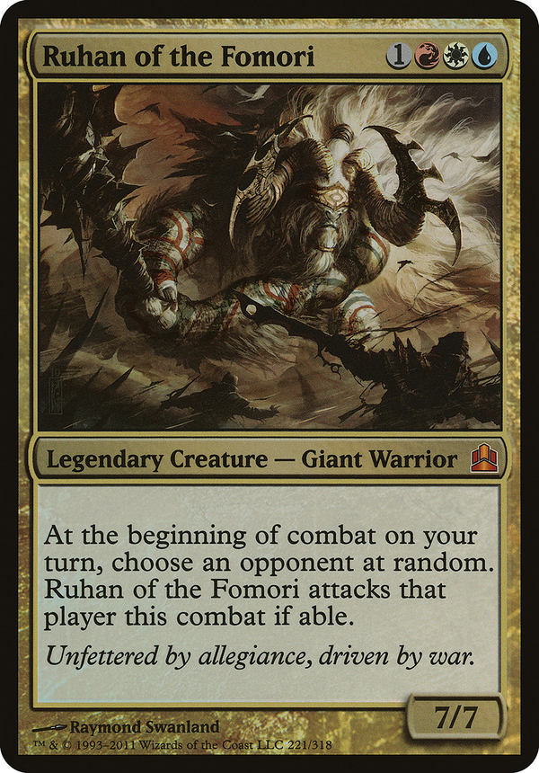 Ruhan of the Fomori (Commander) (OVER-) - Commander 2011 Oversized Foil