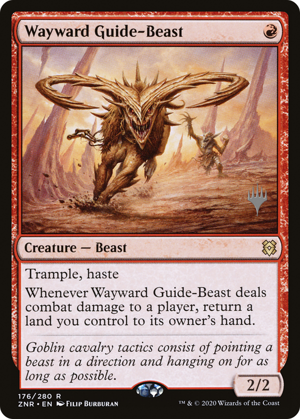 Wayward Guide-Beast (PPZNR-176) - Zendikar Rising Promos Foil