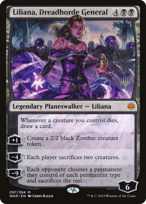 Liliana, Dreadhorde General (PPTHB-097) - War of the Spark Promos