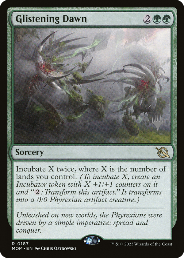 Glistening Dawn (PPMOM-187) - March of the Machine Promos Foil