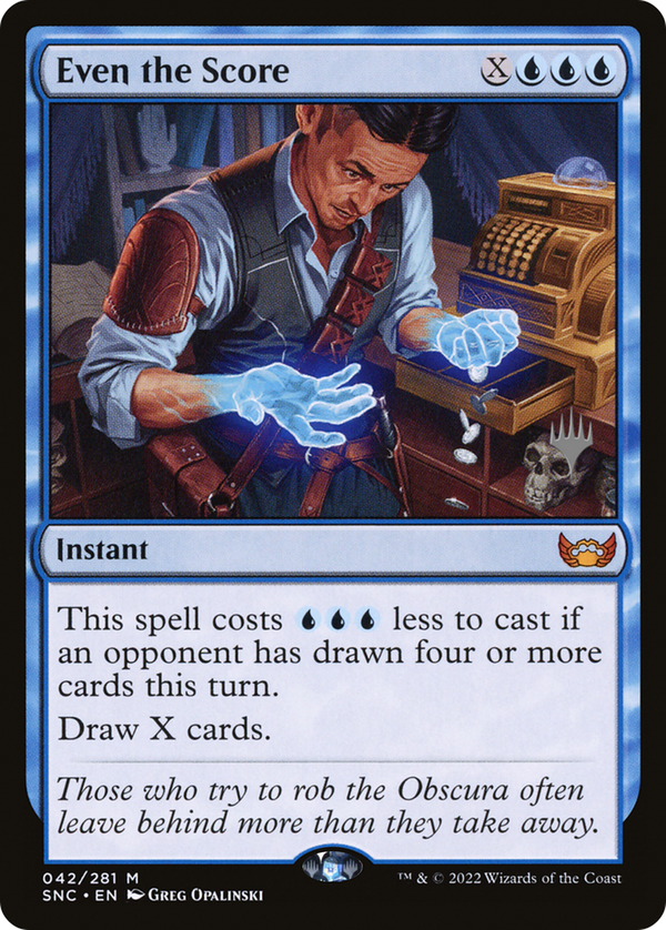 Even the Score (PPSNC-042) - Streets of New Capenna Promos Foil