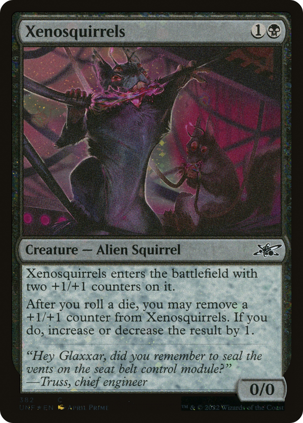Xenosquirrels (Galaxy Foil) (UNF-382) - Unfinity Foil