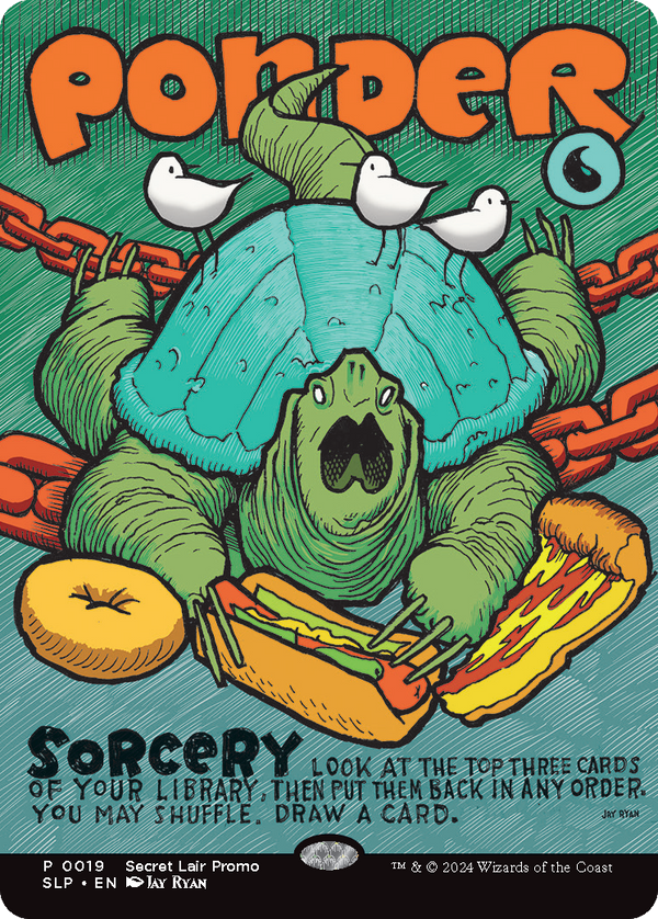 Ponder (SLP-019) - Secret Lair Showdown: (borderless) (Borderless)