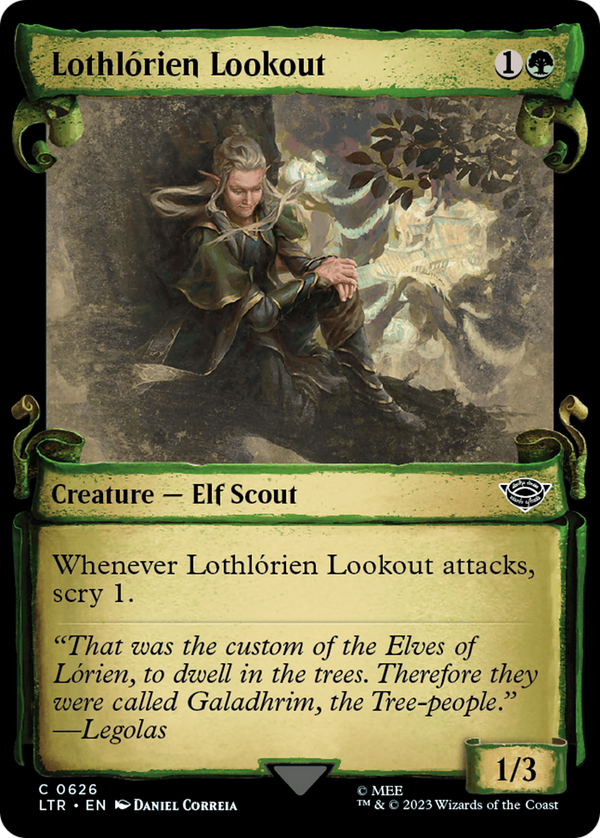 Lothlorien Lookout (Showcase Scrolls) (LTR-626) - The Lord of the Rings: Tales of Middle-earth: (Showcase)