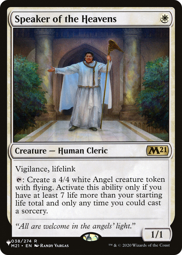 Speaker of the Heavens (PLST-M21-38) - The List