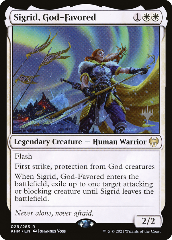 Sigrid, God-Favored (PPKHM-029) - Kaldheim Promos Foil