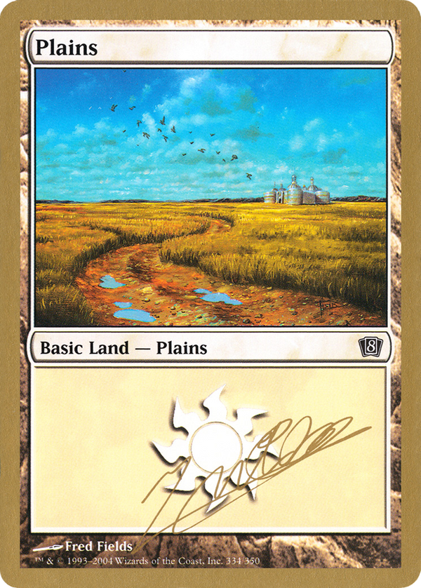 Plains (334) - 2004 Julien Nuijten (8ED) (WCD-JN334) - World Championship Decks 2004