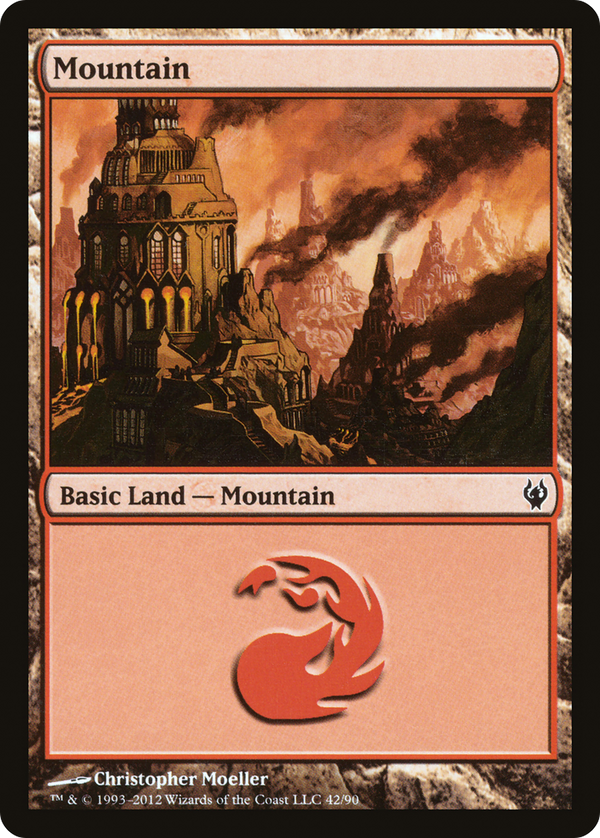 Mountain (42) (DDJ-042) - Duel Decks: Izzet vs. Golgari