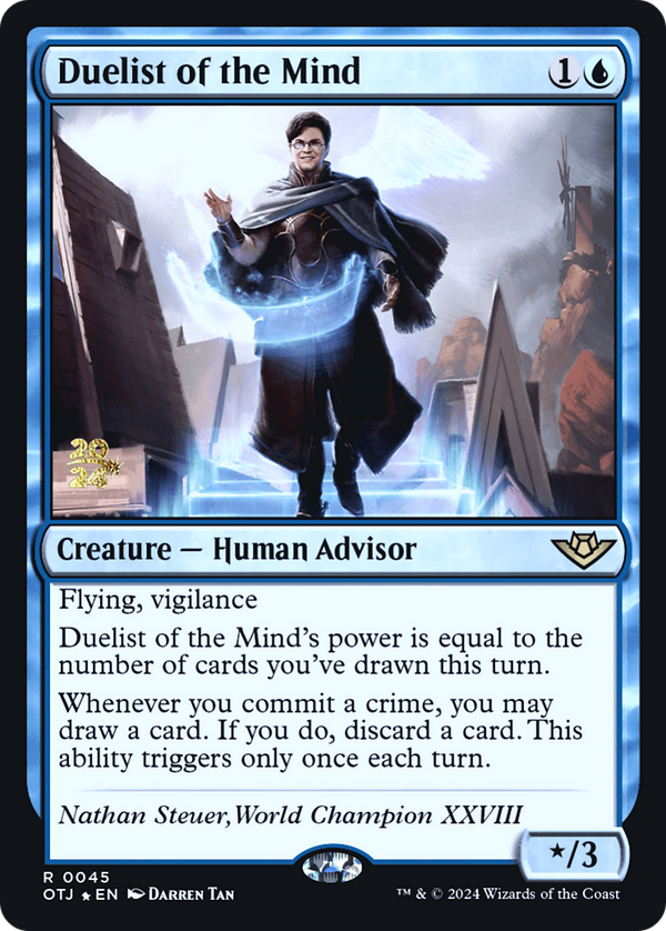 Duelist of the Mind (PRE-045) - Outlaws of Thunder Junction Promos Foil