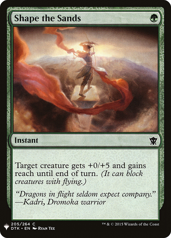 Shape the Sands (LIST-DTK-205) - The List