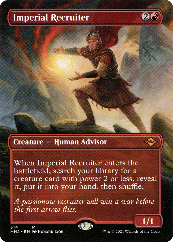 Imperial Recruiter (Borderless) (MH2-314) - Modern Horizons 2 (Borderless) Foil