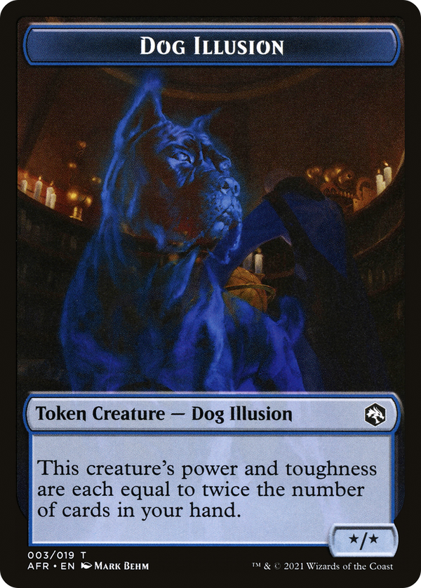 Dog Illusion Token (AFR-003) - Adventures in the Forgotten Realms Tokens