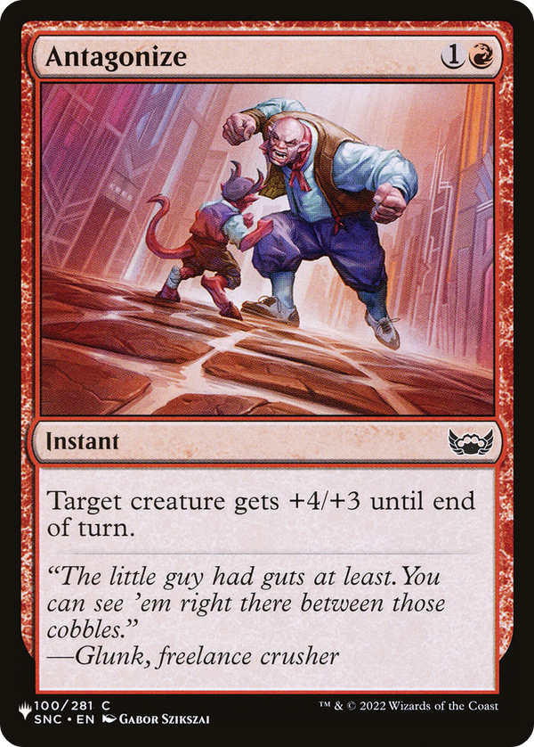 Antagonize (LIST-SNC-100) - The List Reprints
