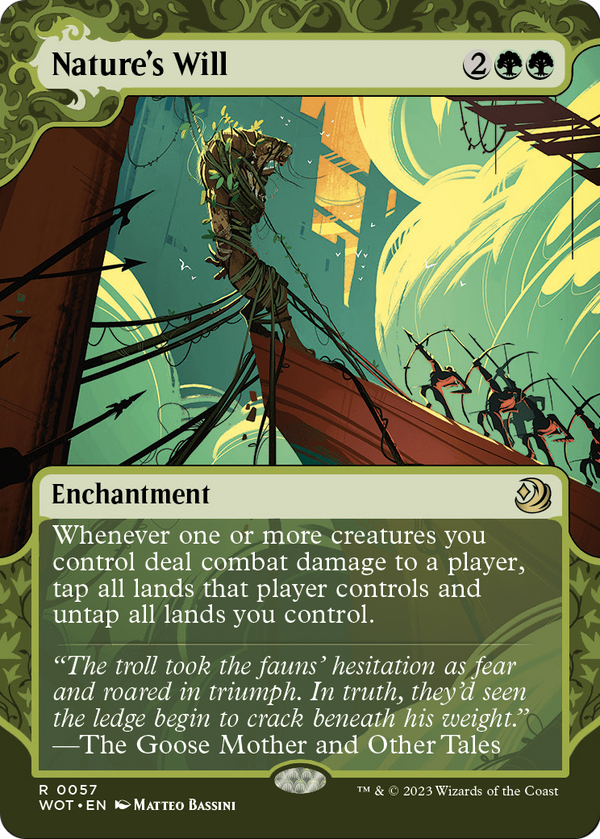 Nature's Will (WOT-057) - Wilds of Eldraine: Enchanting Tales: (Showcase) (Borderless)