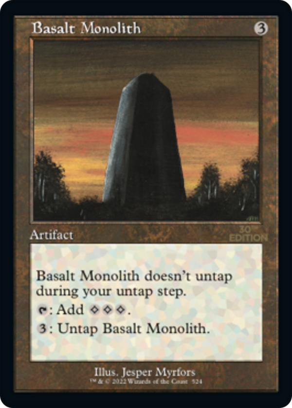 Basalt Monolith (Retro Frame) (30A-524) - 30th Anniversary Edition