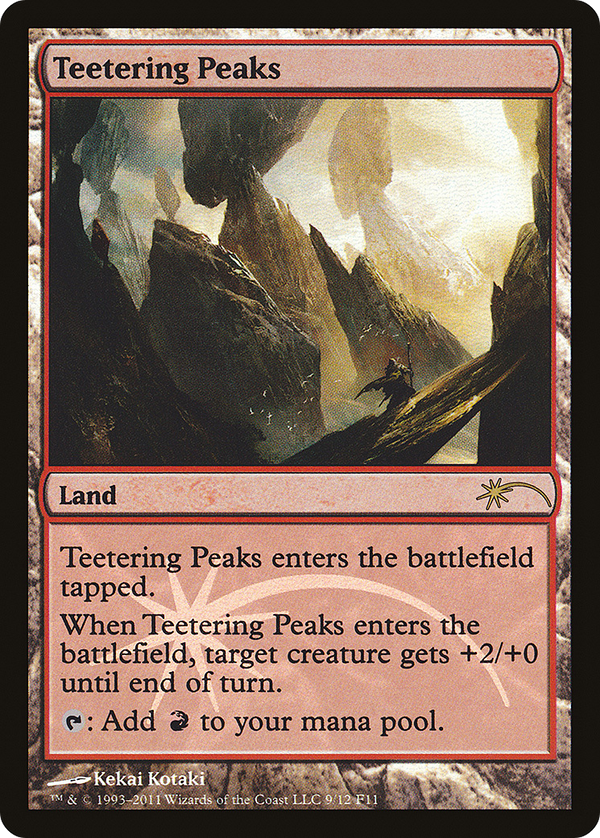 Teetering Peaks (FNM-) - Friday Night Magic 2011 Foil