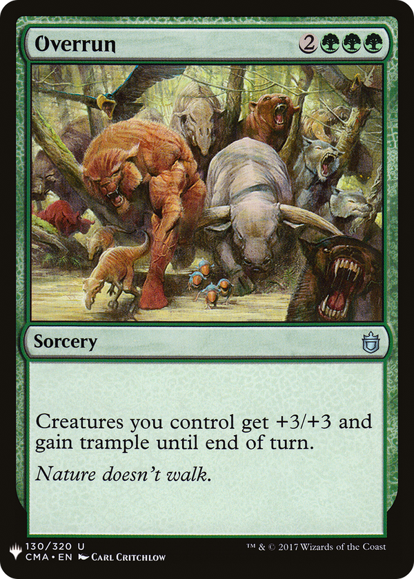 Overrun (LIST-CMA-130) - The List