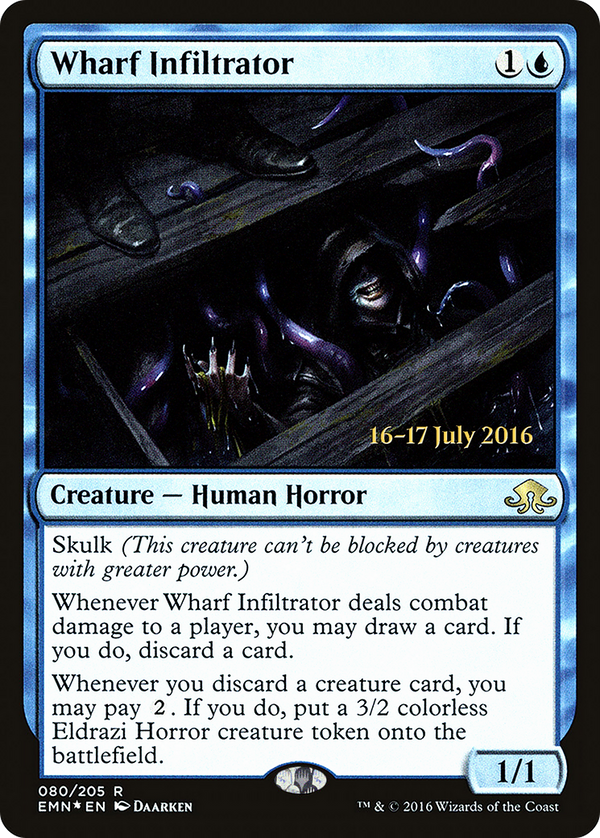 Wharf Infiltrator (PRE-80S) - Eldritch Moon Promos Foil