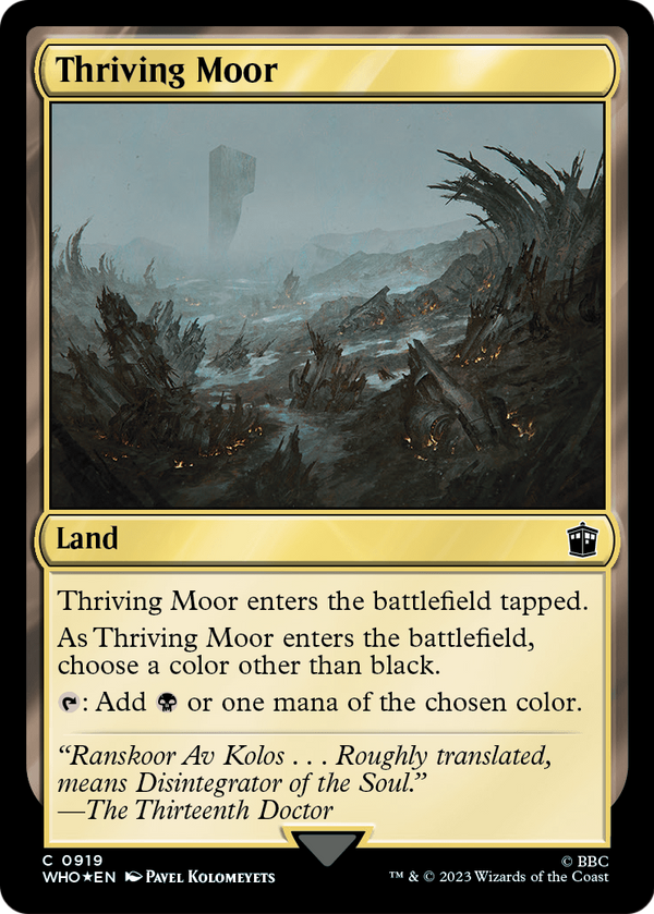 Thriving Moor (Surge Foil) (WHO-919) - Doctor Who Foil