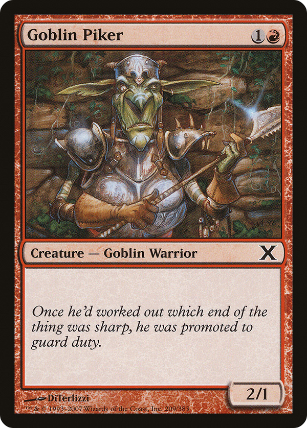 Goblin Piker (10E-209) - Tenth Edition