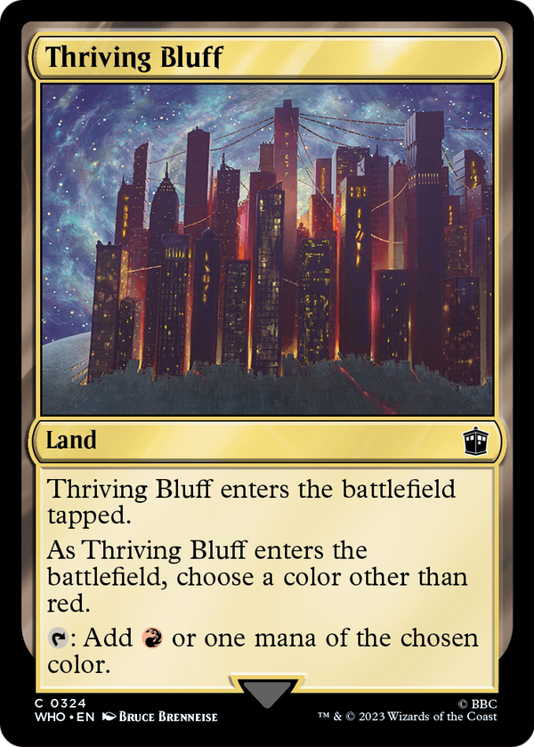 Thriving Bluff (WHO-324) - Doctor Who Foil