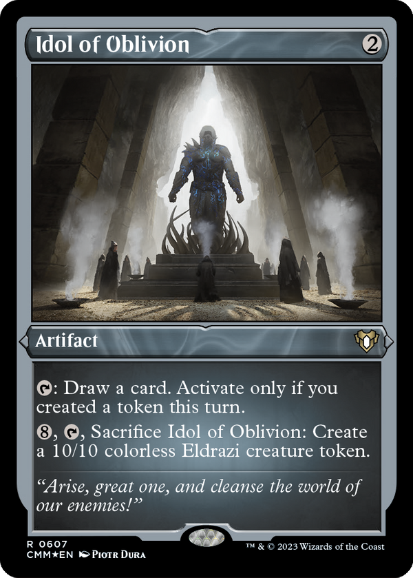 Idol of Oblivion (Foil Etched) (CMM-607) - Commander Masters Foil