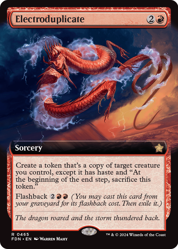 Electroduplicate (Extended Art) (FDN-465) - Foundations: (Extended Art) Foil