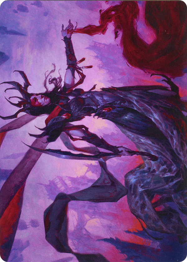 Drana, the Last Bloodchief // Drana, the Last Bloodchief (AZNR-054) - Zendikar Rising Art Series (Borderless)