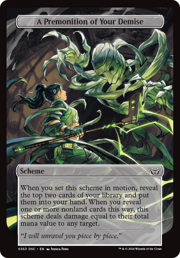 A Premonition of Your Demise (Full Art) (A:DSC-353) - Duskmourn: House of Horror Commander