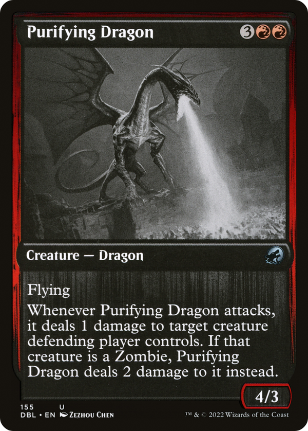 Purifying Dragon (DBL-155) - Innistrad: Double Feature