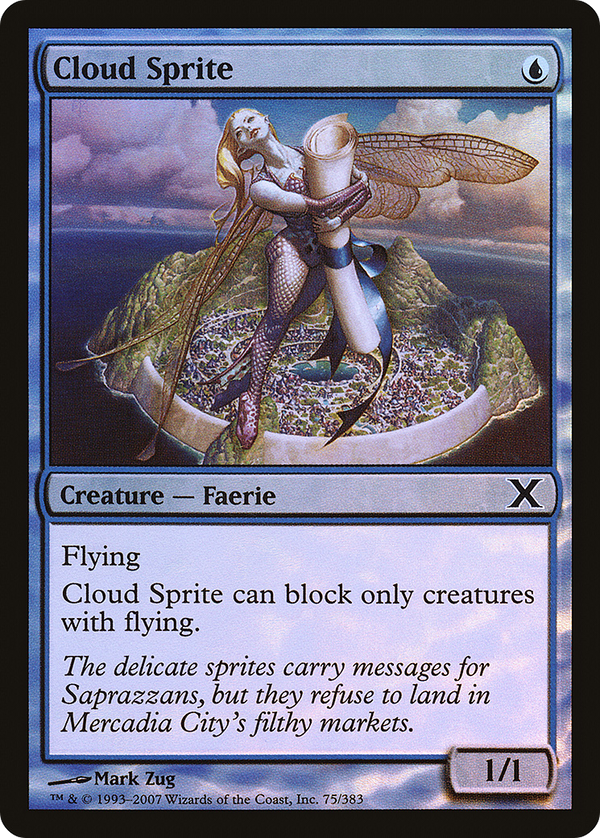 Cloud Sprite (10E-75★) - Tenth Edition Foil