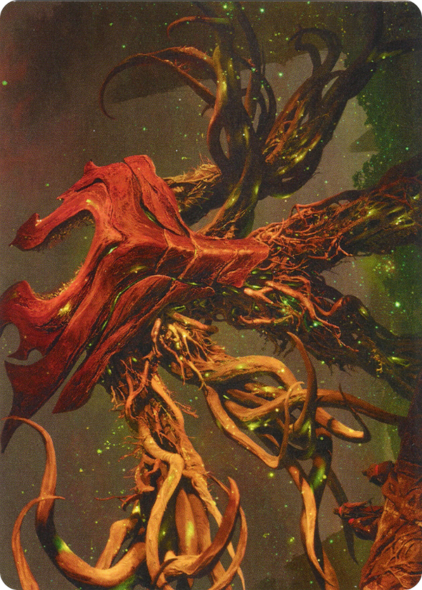 Ashaya, Soul of the Wild // Ashaya, Soul of the Wild (AZNR-069) - Zendikar Rising Art Series (Borderless) Foil