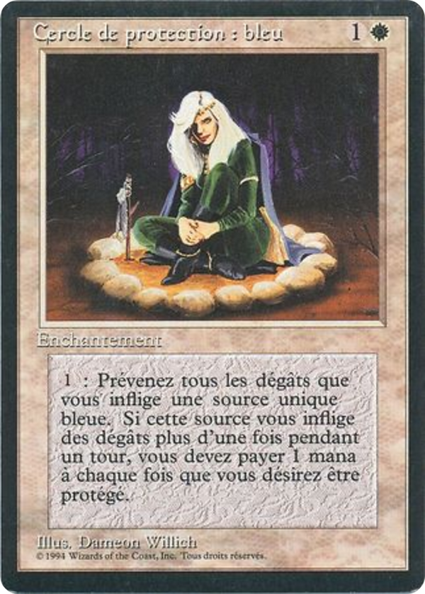Circle of Protection: Blue (FBB-) - Foreign Black Border